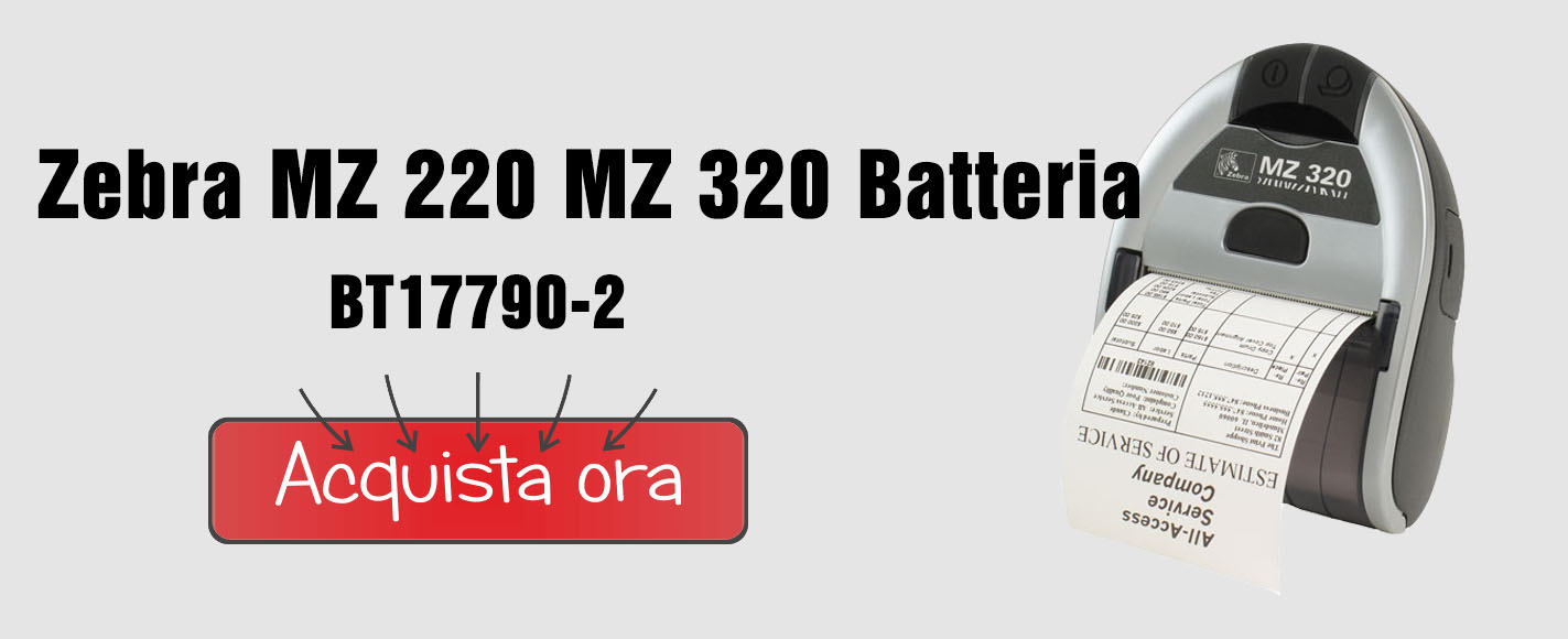 Zebra MZ220 MZ320 Batteria